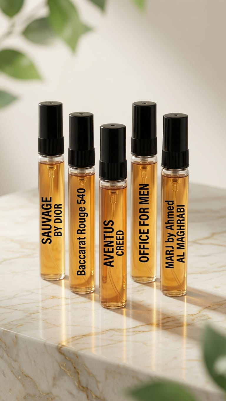 perfumes testers pack of 5